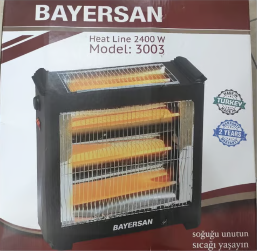 Bayersan 2400w Şömine Isıtıcı (3003)
