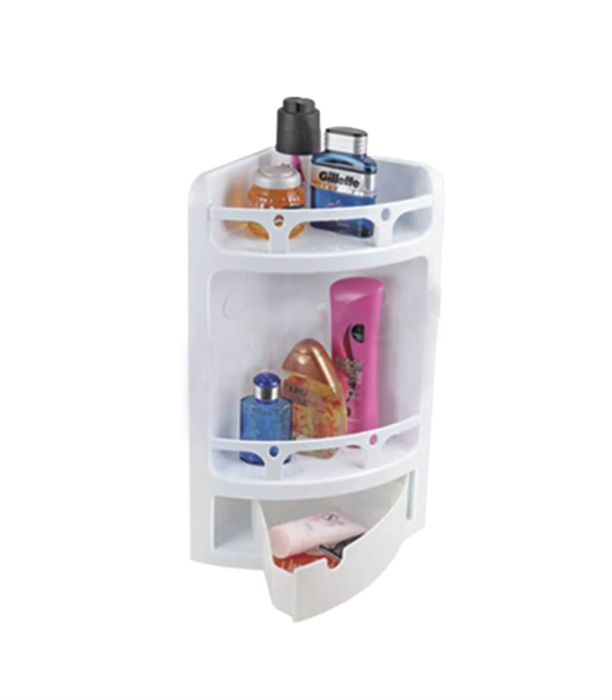 ÇELİK AYNA BANYO KÖŞELİĞİ PLASTİK BEYAZ (KOD:800)