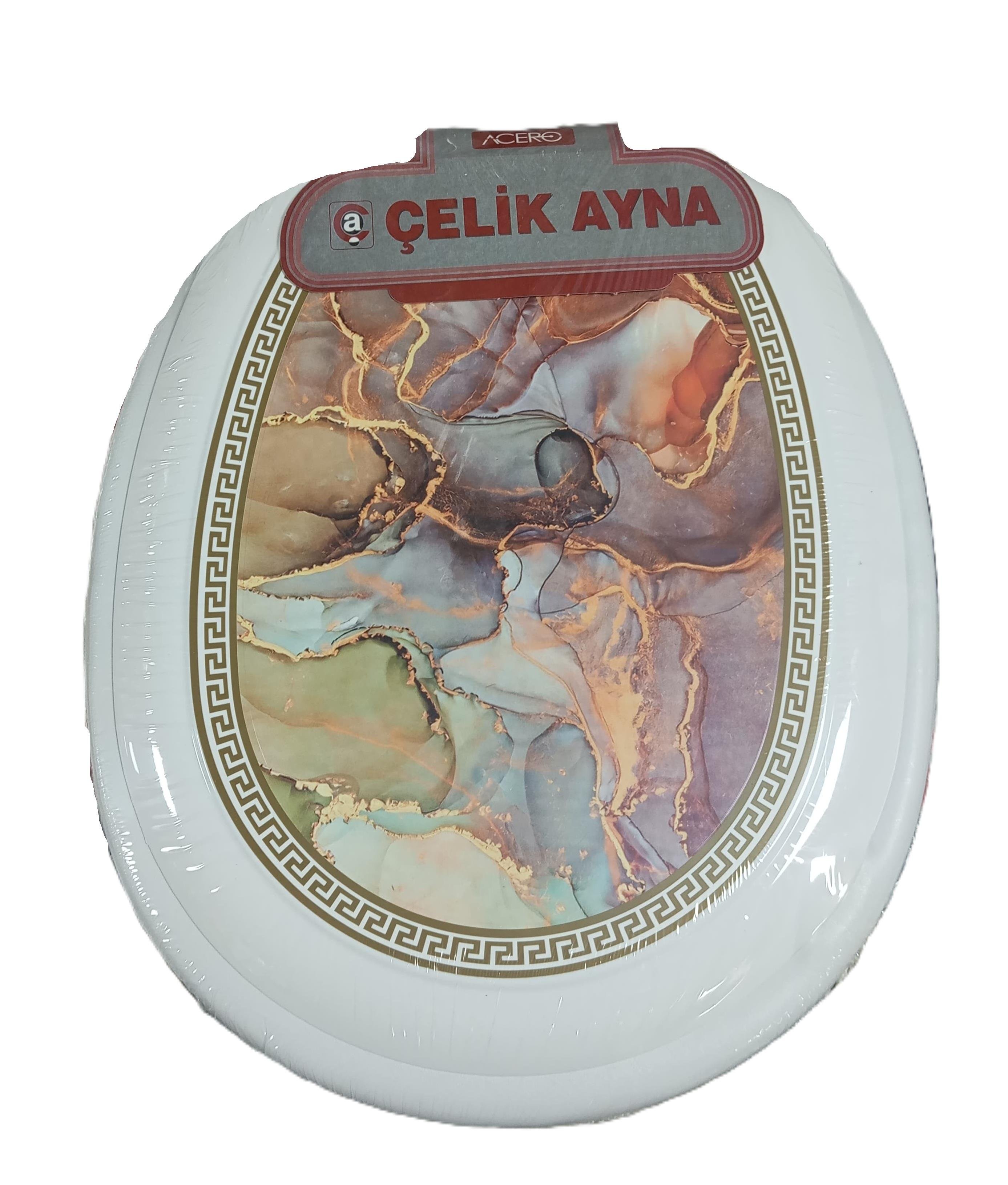 Çelik Ayna Softi Kalın Klozet Kapağı (187)