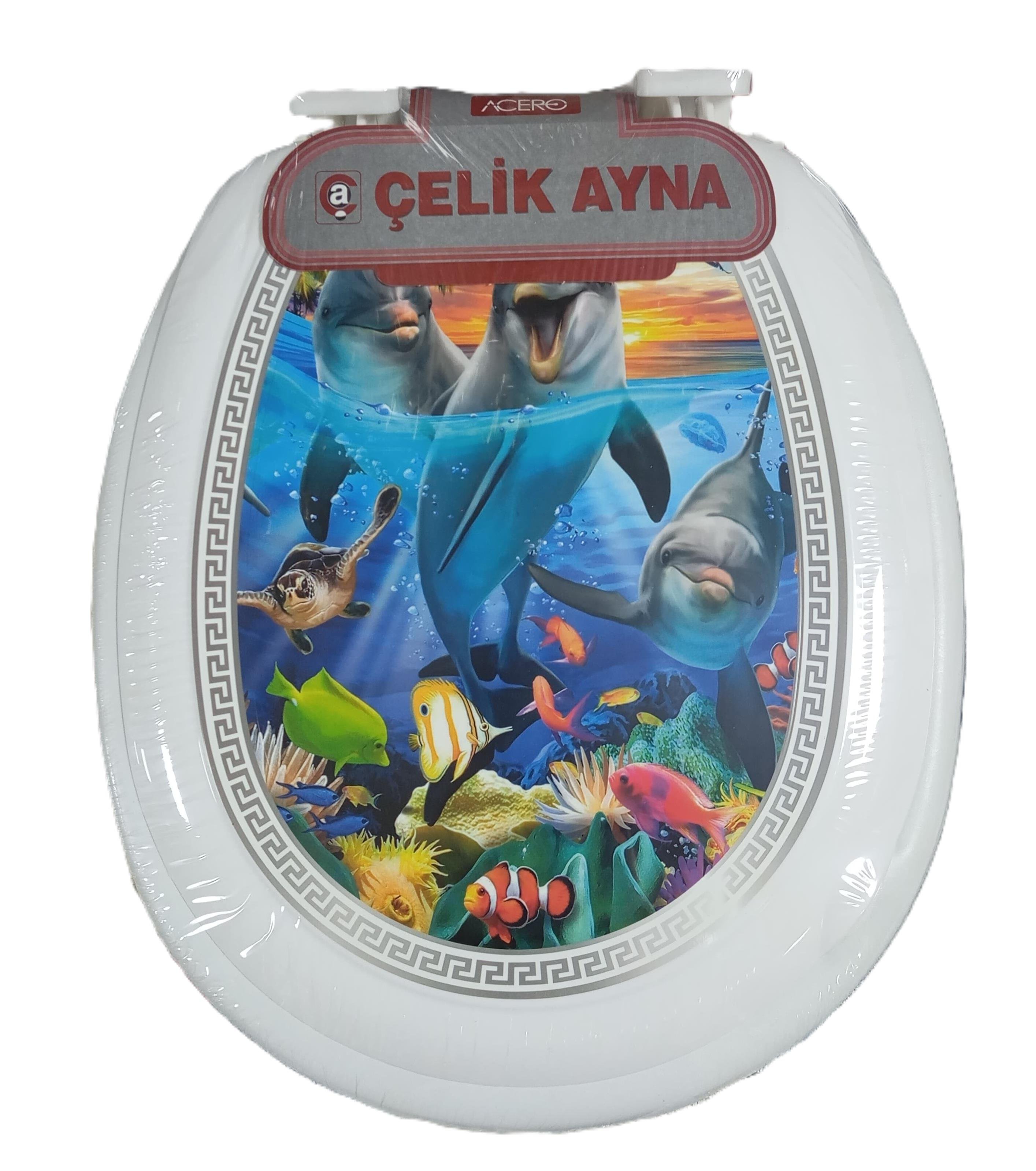 Çelik Ayna Softi Kalın Klozet Kapağı (187)