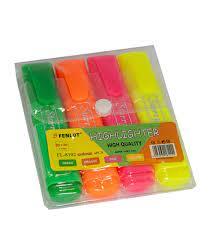 FLUORESCENT FOSFORLU KALEM 4LÜ (AH-601)