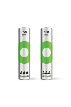 Gp Şarjlı İnce Pil 650Mah (2Adet)