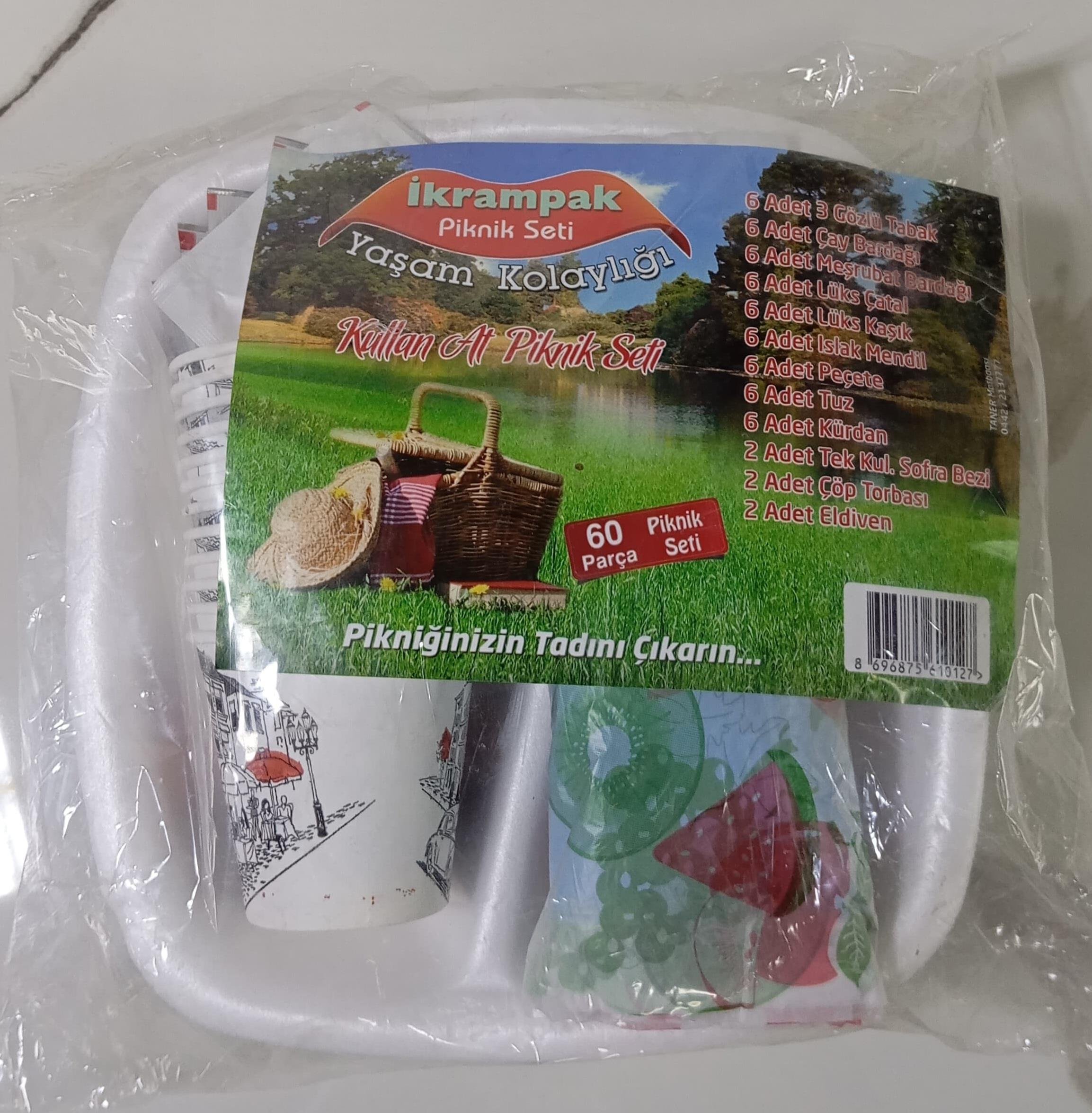 İkrampak Piknik Seti (60Parça)