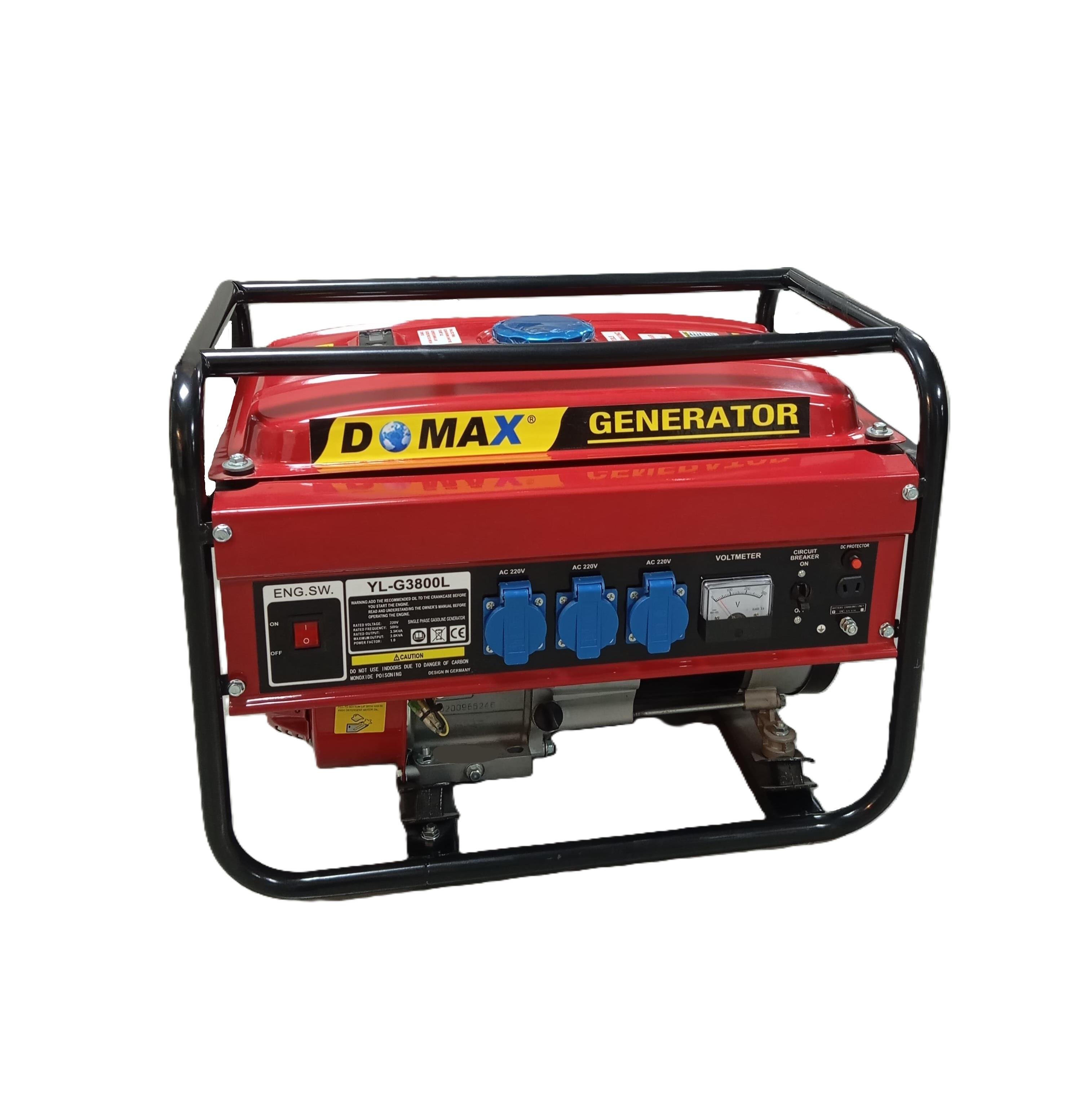 Jeneratör DOMAX 3.8KW Monf.Benzinli.İpli-YL-G3800L