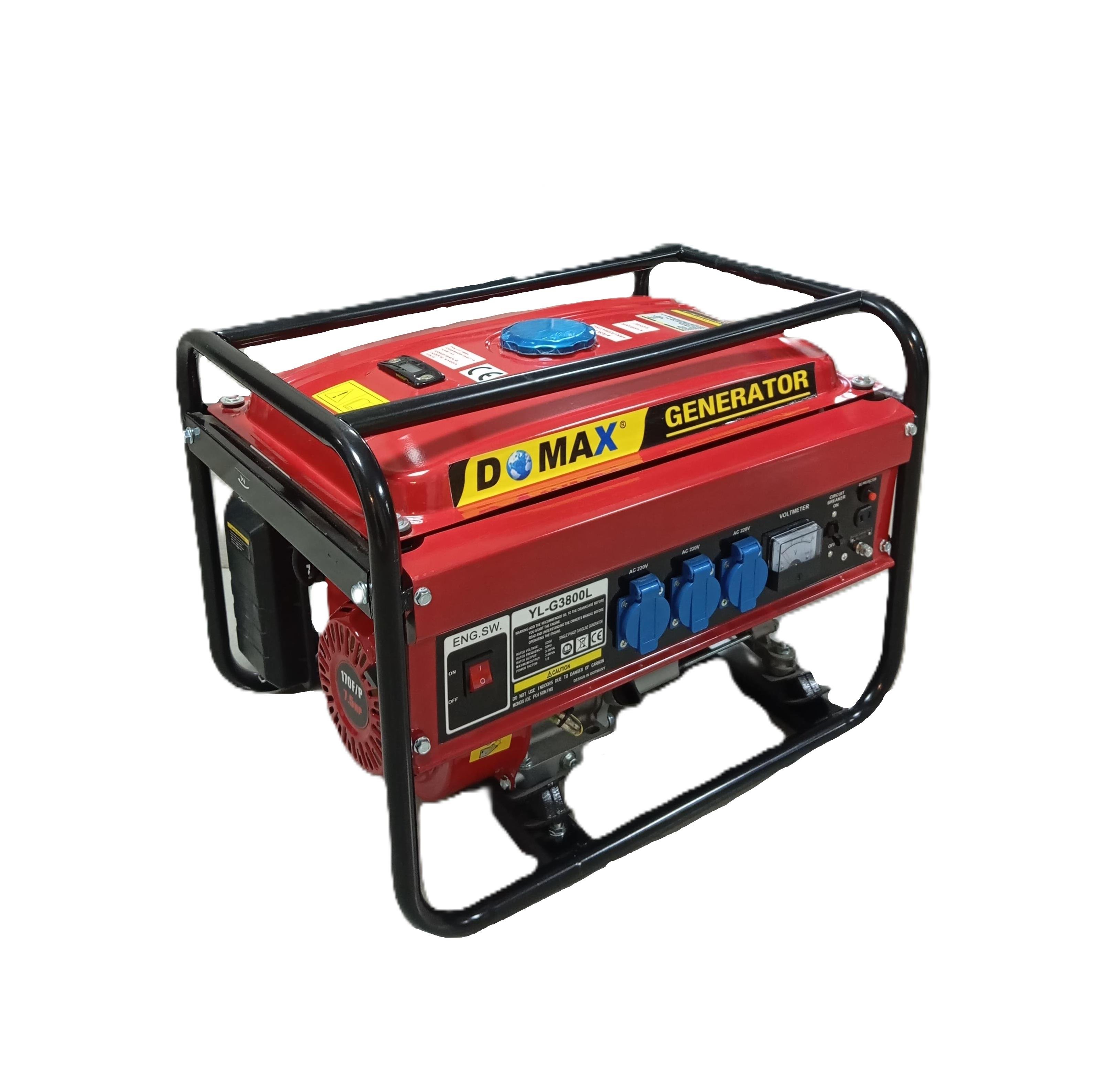 Jeneratör DOMAX 3.8KW Monf.Benzinli.İpli-YL-G3800L