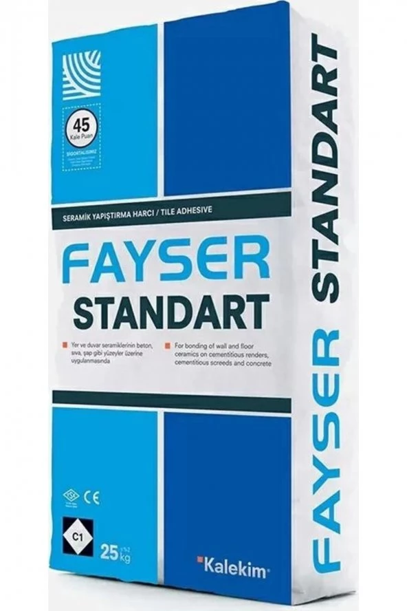 KALEKİM FAYSER (1053) SERAMİK YAPIŞTIRICI  25KĞ