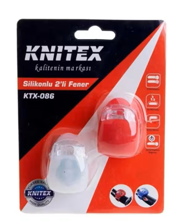 Knıtex 2Li Bisiklet Feneri Silikonlu (Hakan-522)