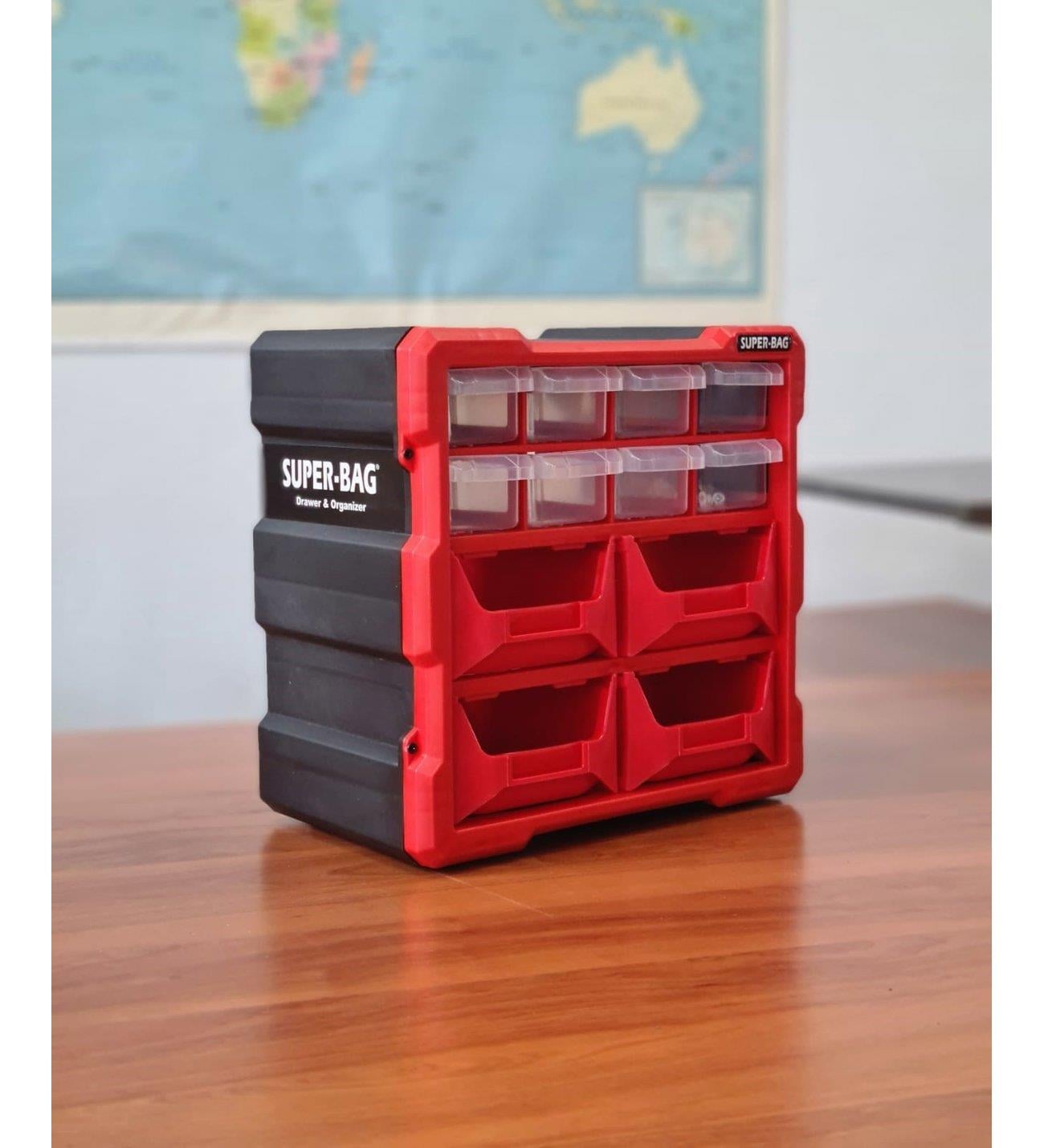 Monoblock 12Li Plastik Çekmeceli Kutu (Asr-6009)