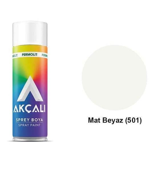 Permolit Akçalı Sprey Boya Mat Beyaz 400Ml (501)