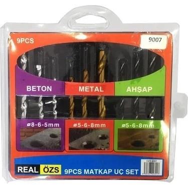 Realözs 9Pcs Matkap Uç Seti (ÖZS-9007)