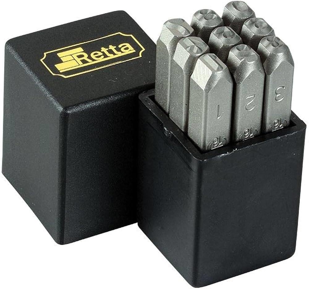 Retta Çelik Rakam 5mm 9Pc Set (Rch0190)