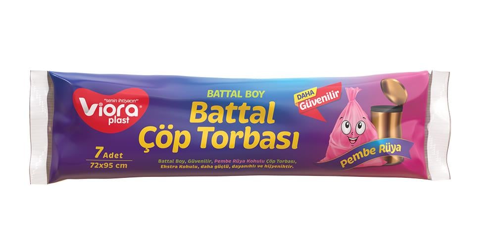 Viora Kaleplast 75X90 Çöp Poşeti Battal Boy(Vr-142