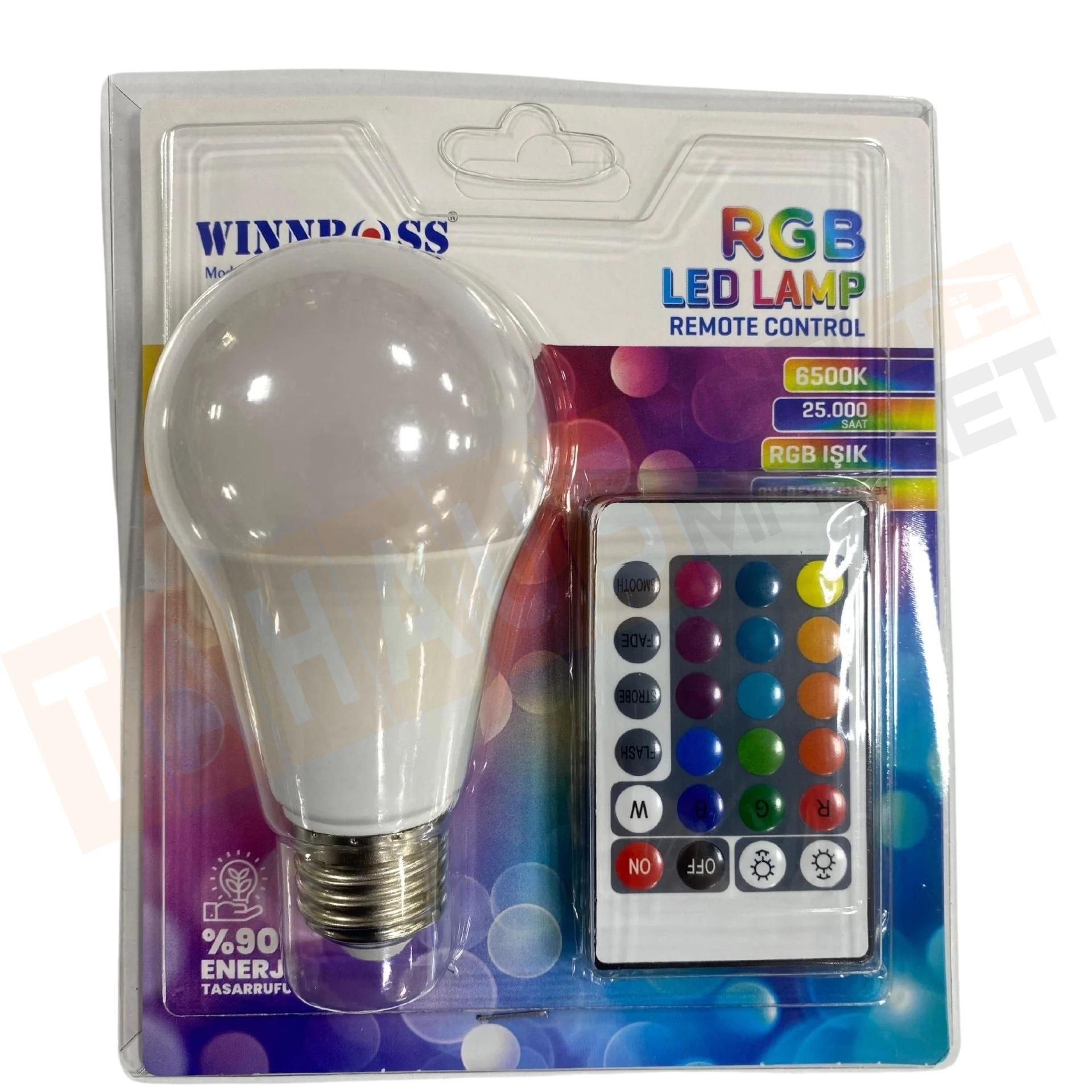 Winnboss Rgb Led Kumandalı Ampül