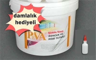 Gümüş Simli Tutkal 5 kg (damlalık hediyeli)