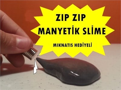 Zıp Zıp Manyetik  Slime  (Mıknatıs Hediyeli)