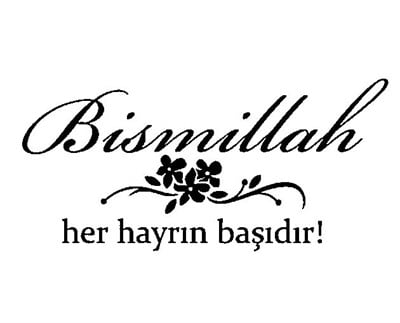 Kumlama Şabl.Bismillah Sticker