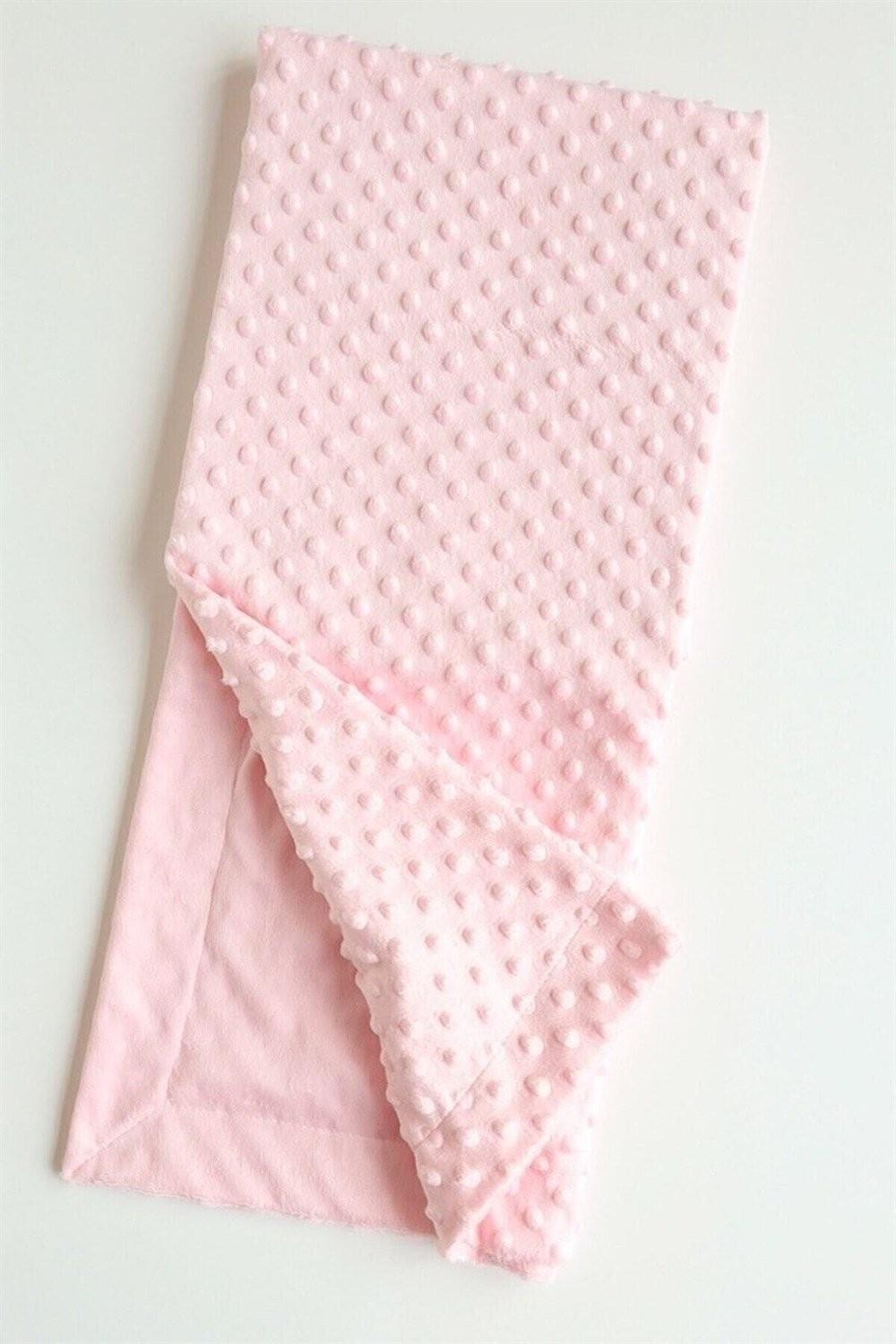 Sema Baby Fluffy Battaniye (Kabartma Desenli) - Pembe