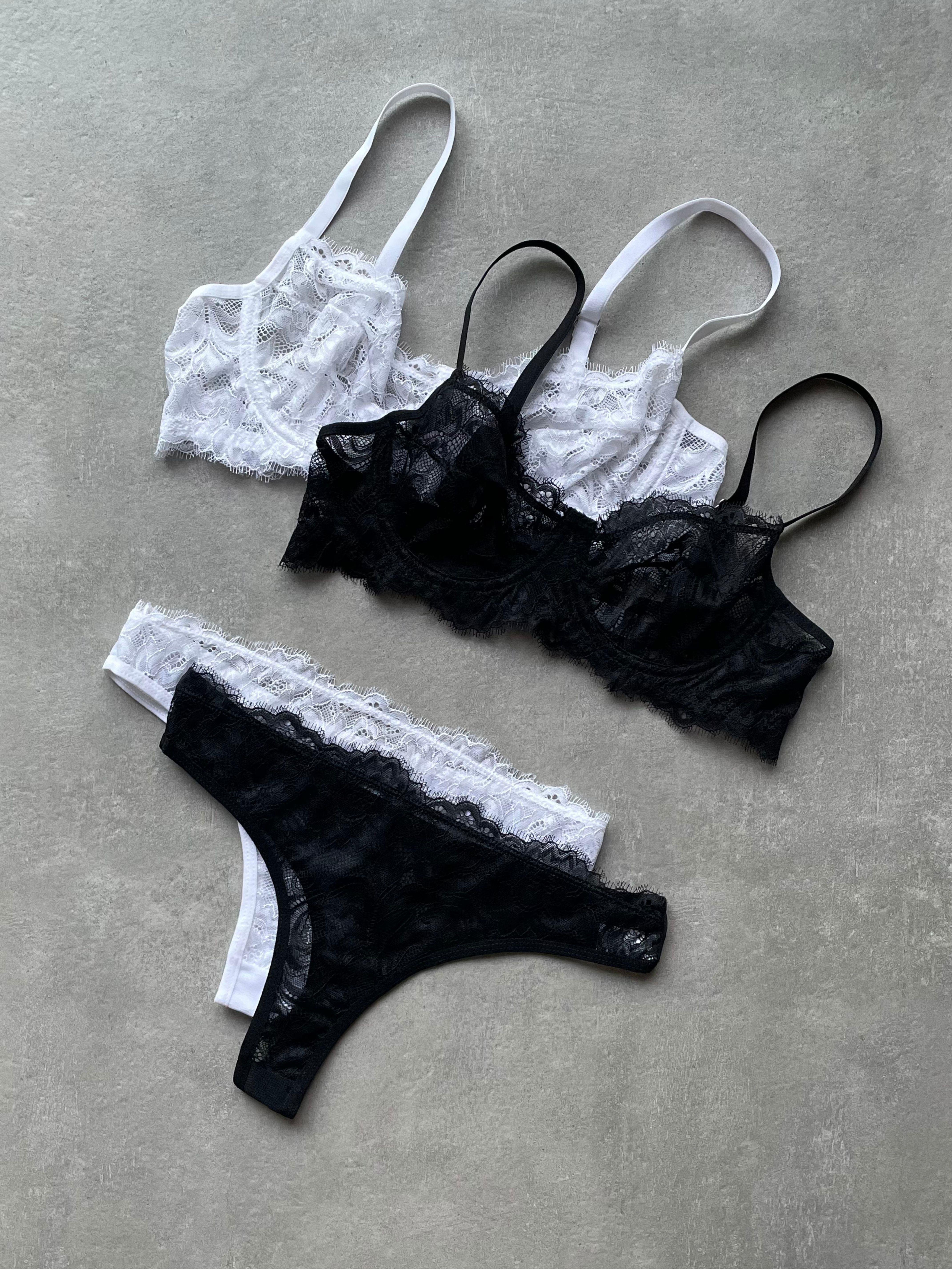 Midnight ve Pure Dantel Bra Set 2li