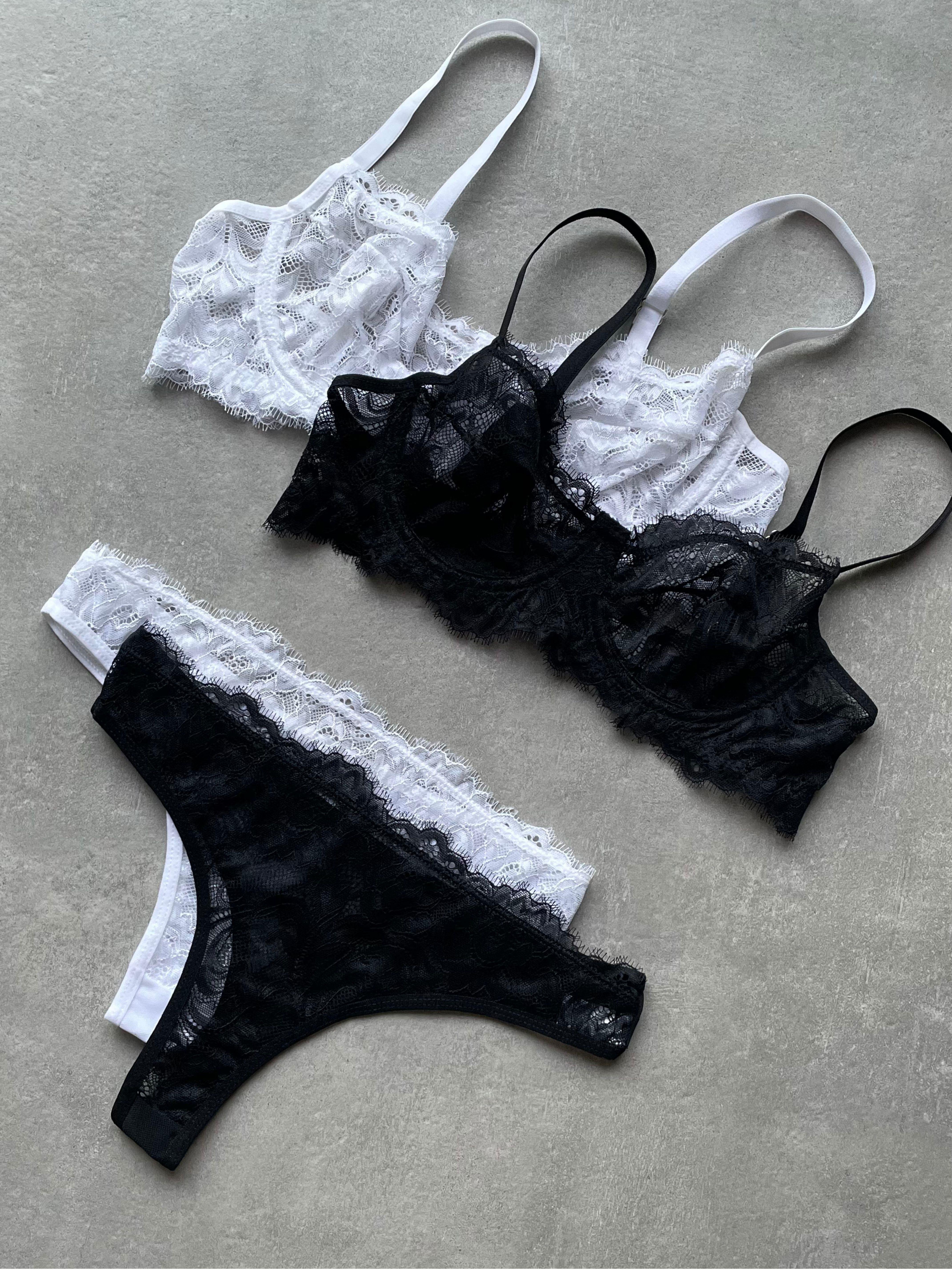 Midnight ve Pure Dantel Bra Set 2li