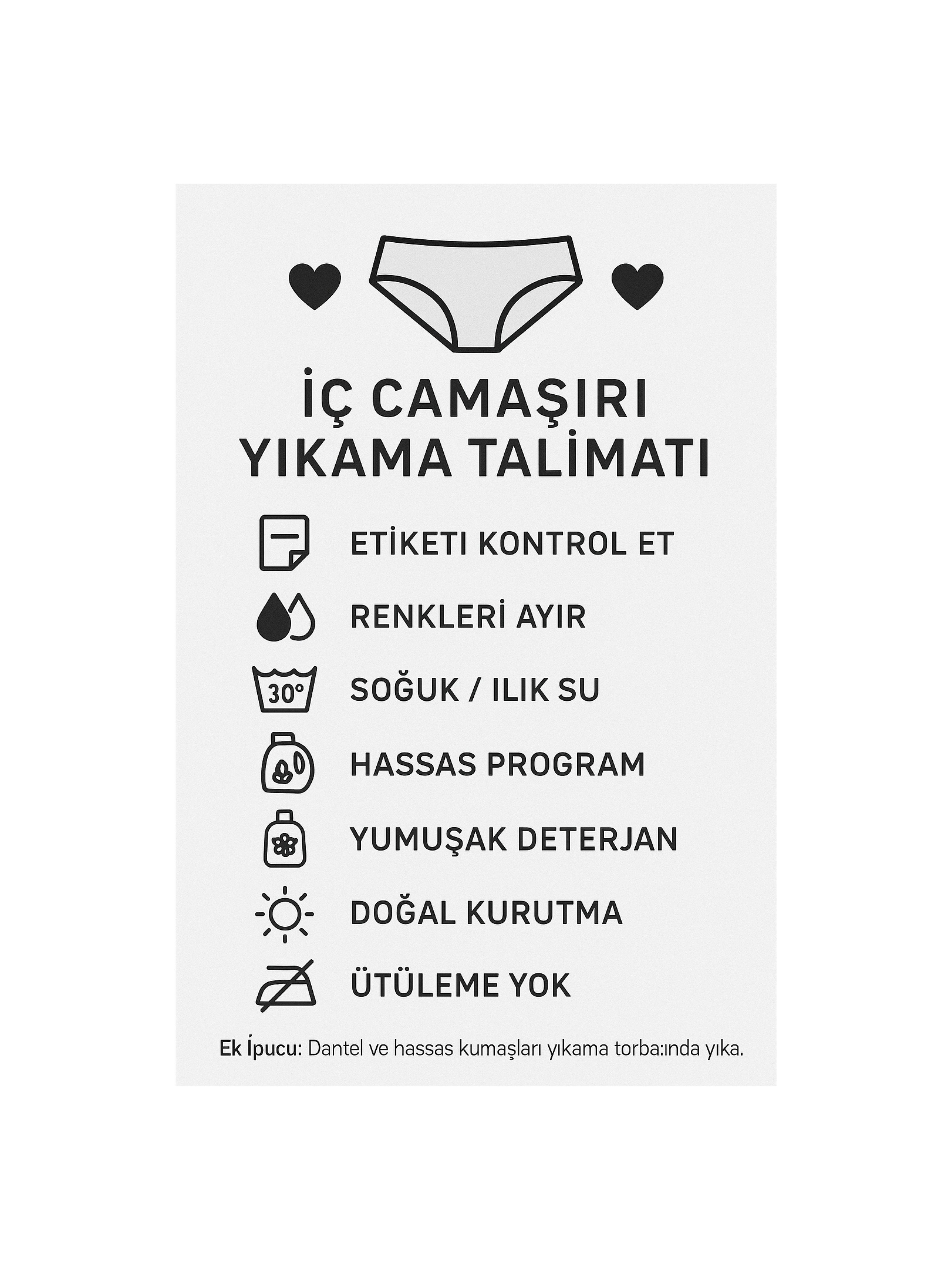 Pamuklu Pinterest Tanga Külot 5'li