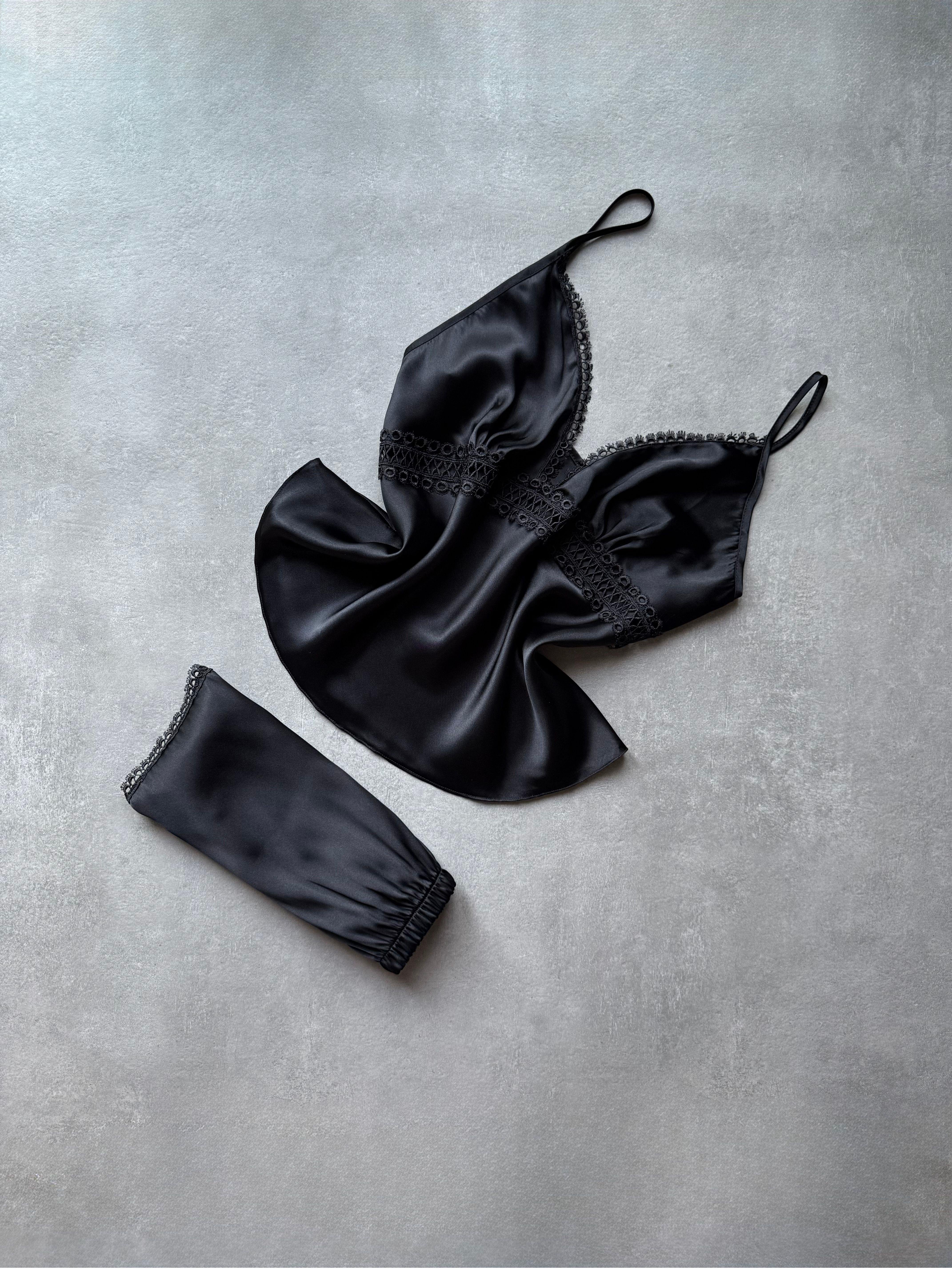 Scarlet Saten Dantelli 4'lü Set