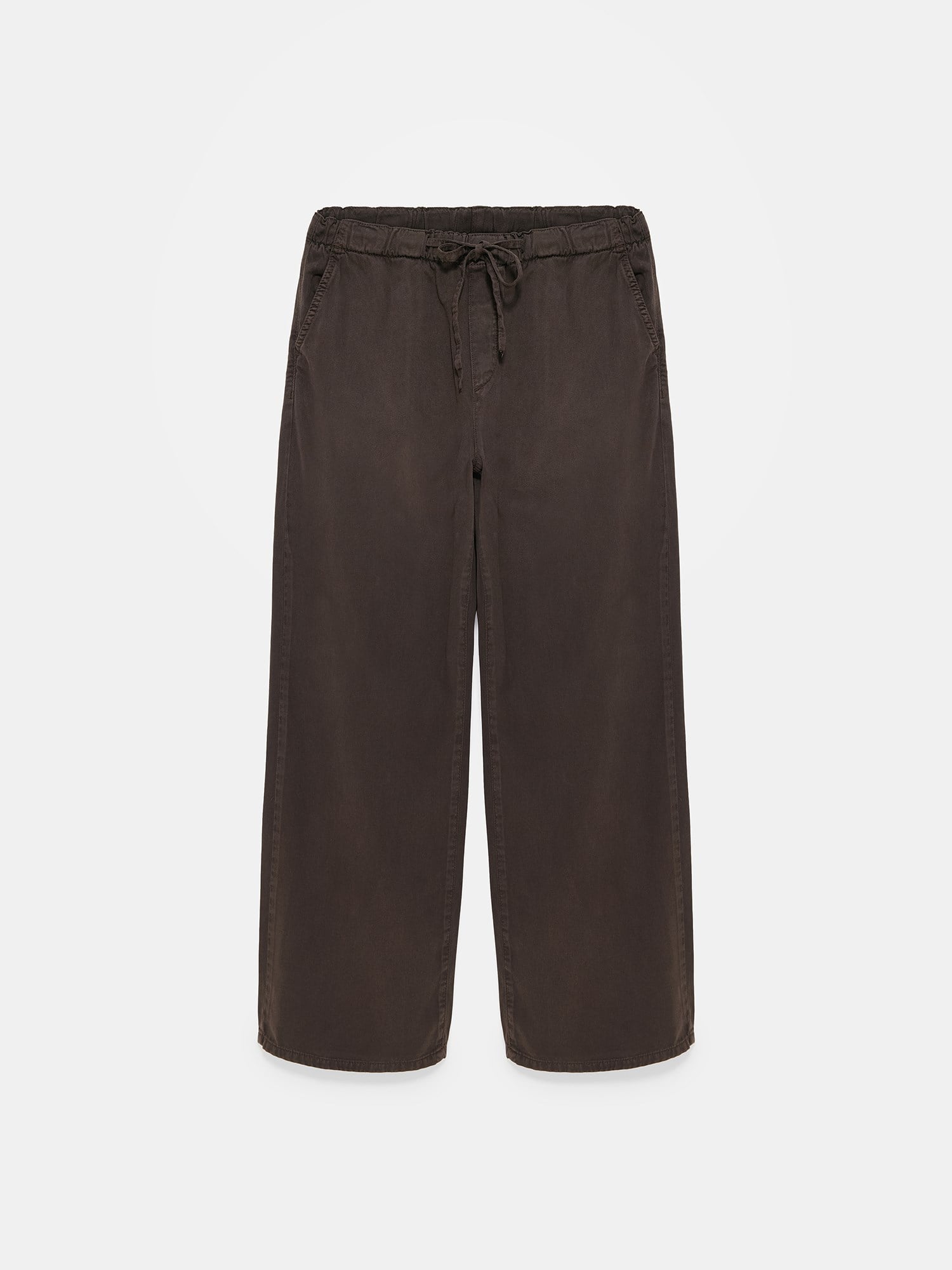  Beli Lastikli Lyocell Karışımlı Jean-Kahve