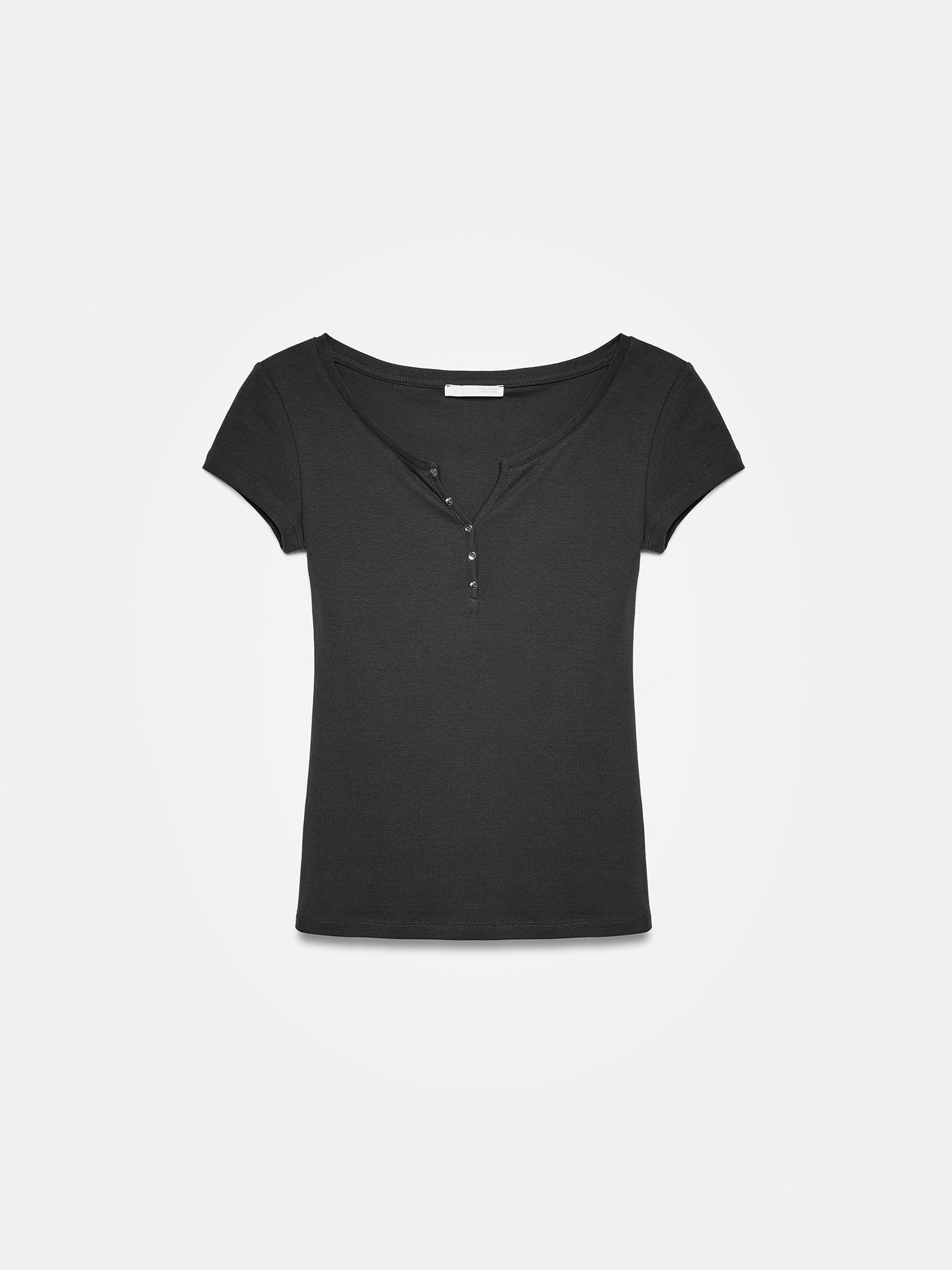 %100 Pamuk Basic T-Shirt-Siyah