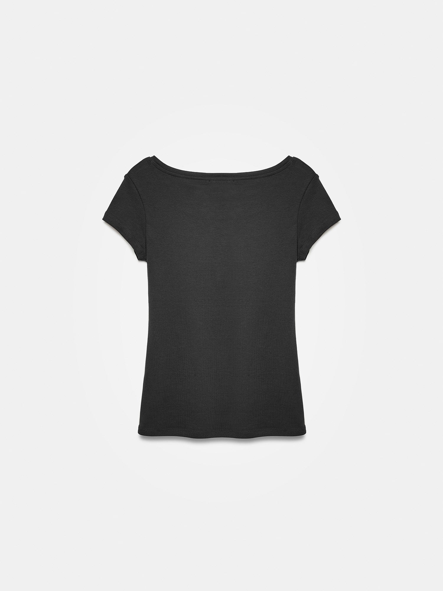 %100 Pamuk Basic T-Shirt-Siyah