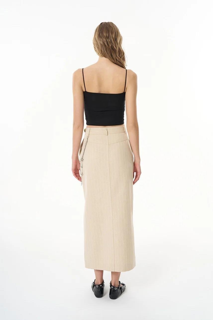 Askılı Crop Basic Atlet Siyah