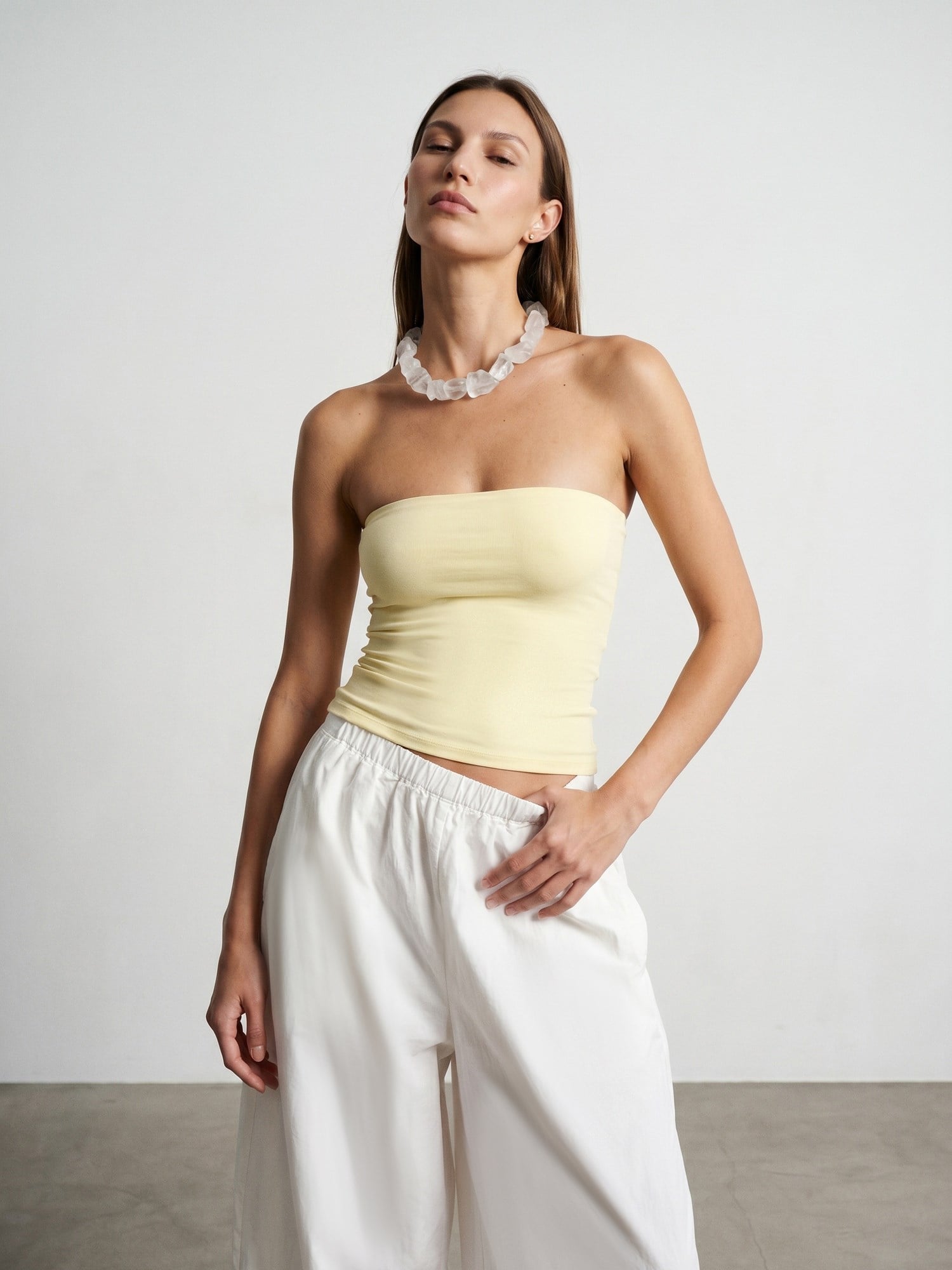 Bandeau Top Sarı