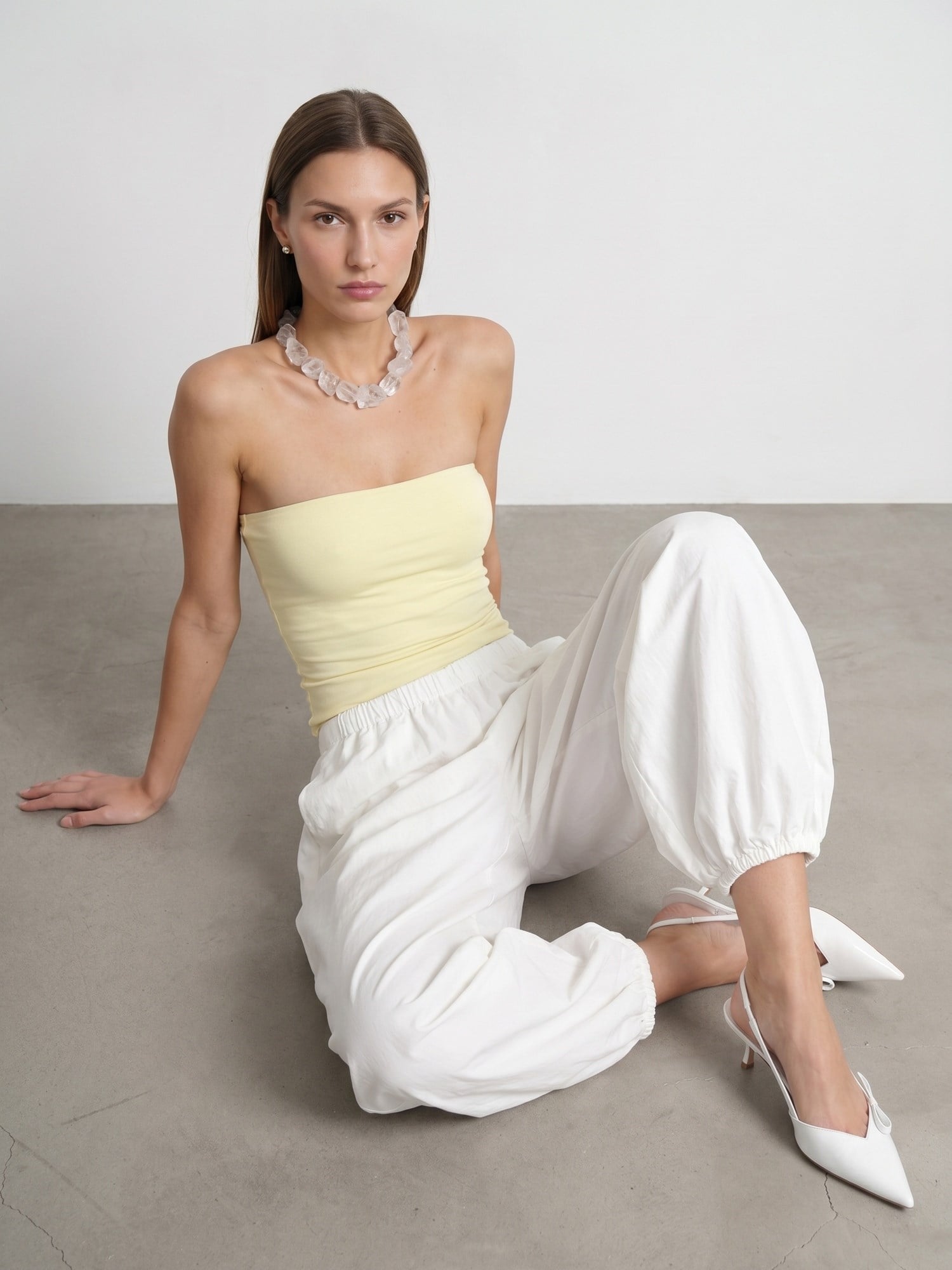 Bandeau Top Sarı