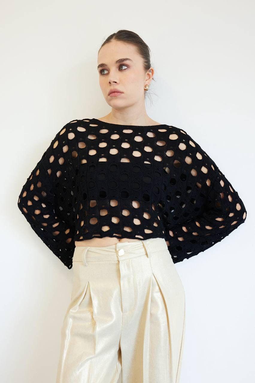 DELİKLİ TRİKO KAZAK