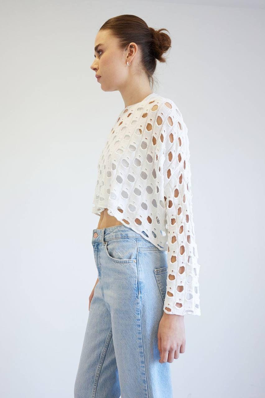 DELİKLİ TRİKO KAZAK