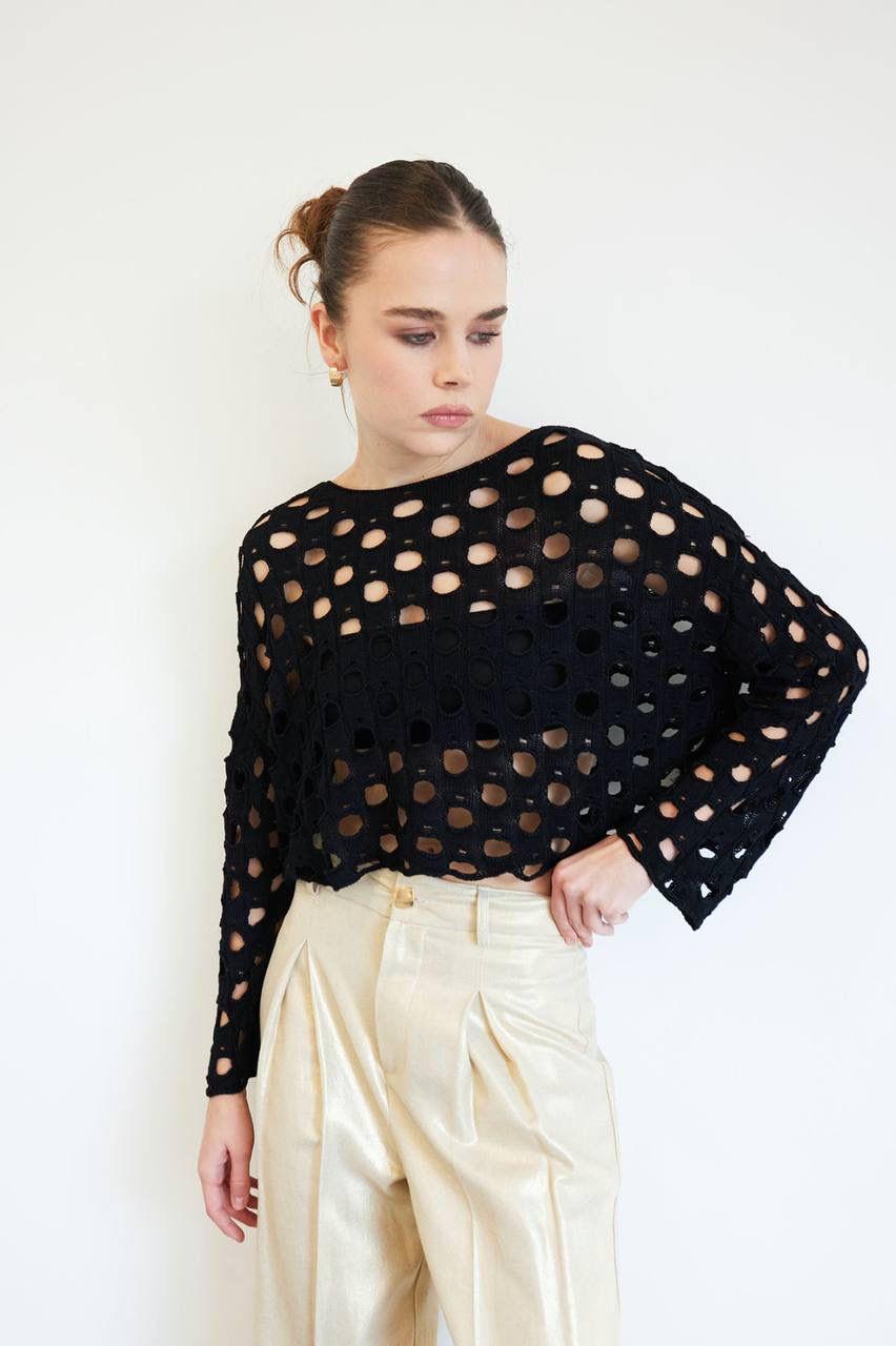 DELİKLİ TRİKO KAZAK