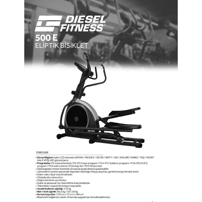 Diesel Fitness 500 E Eliptik Bisiklet