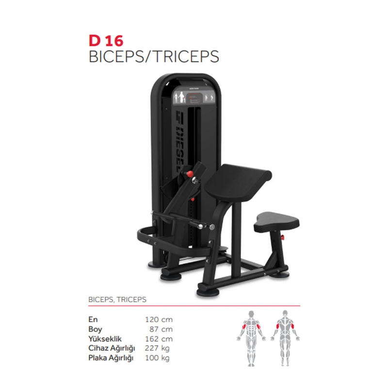Diesel Fitness D16 Biceps / Triceps Dual Machine