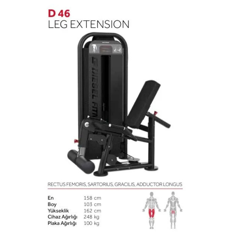 Diesel Fitness D46 Leg Extension