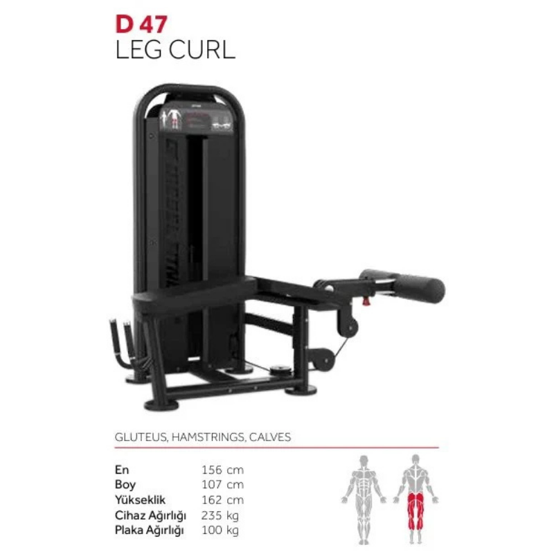 Diesel Fitness D47 Horizontal Leg Curl