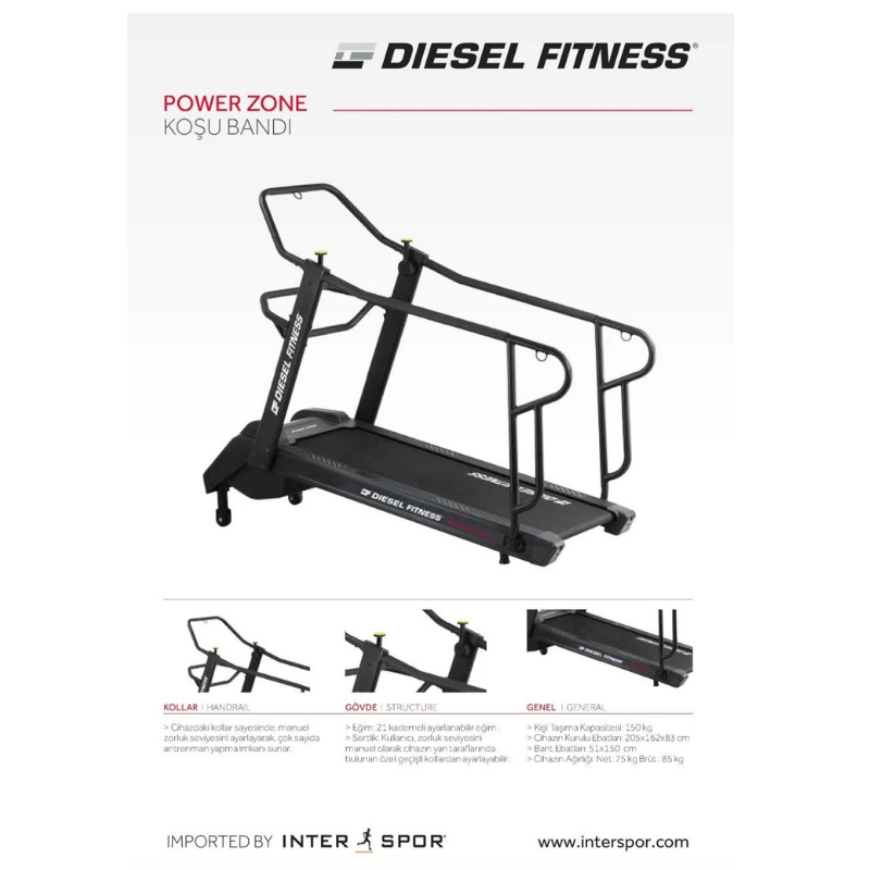 Diesel Fitness Power Zone Koşu Bandı