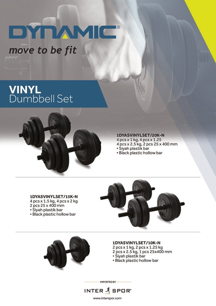 Dynamic 15 Kg Vinyl Dambıl Set