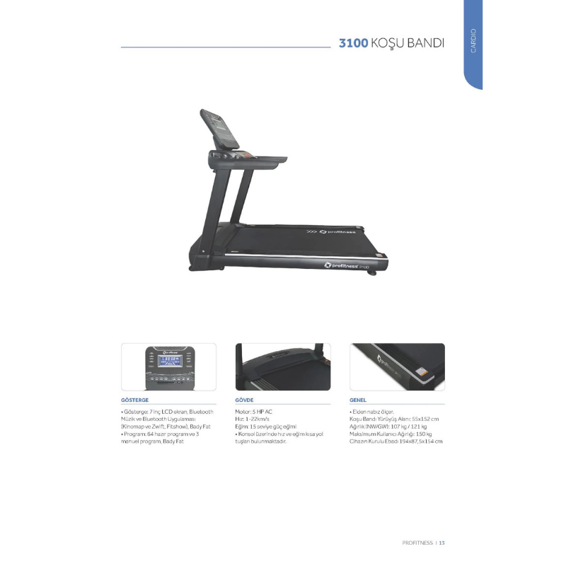 Profitness 3100 Koşu Bandı