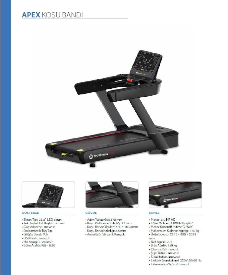 Profitness APEX Koşu Bandı