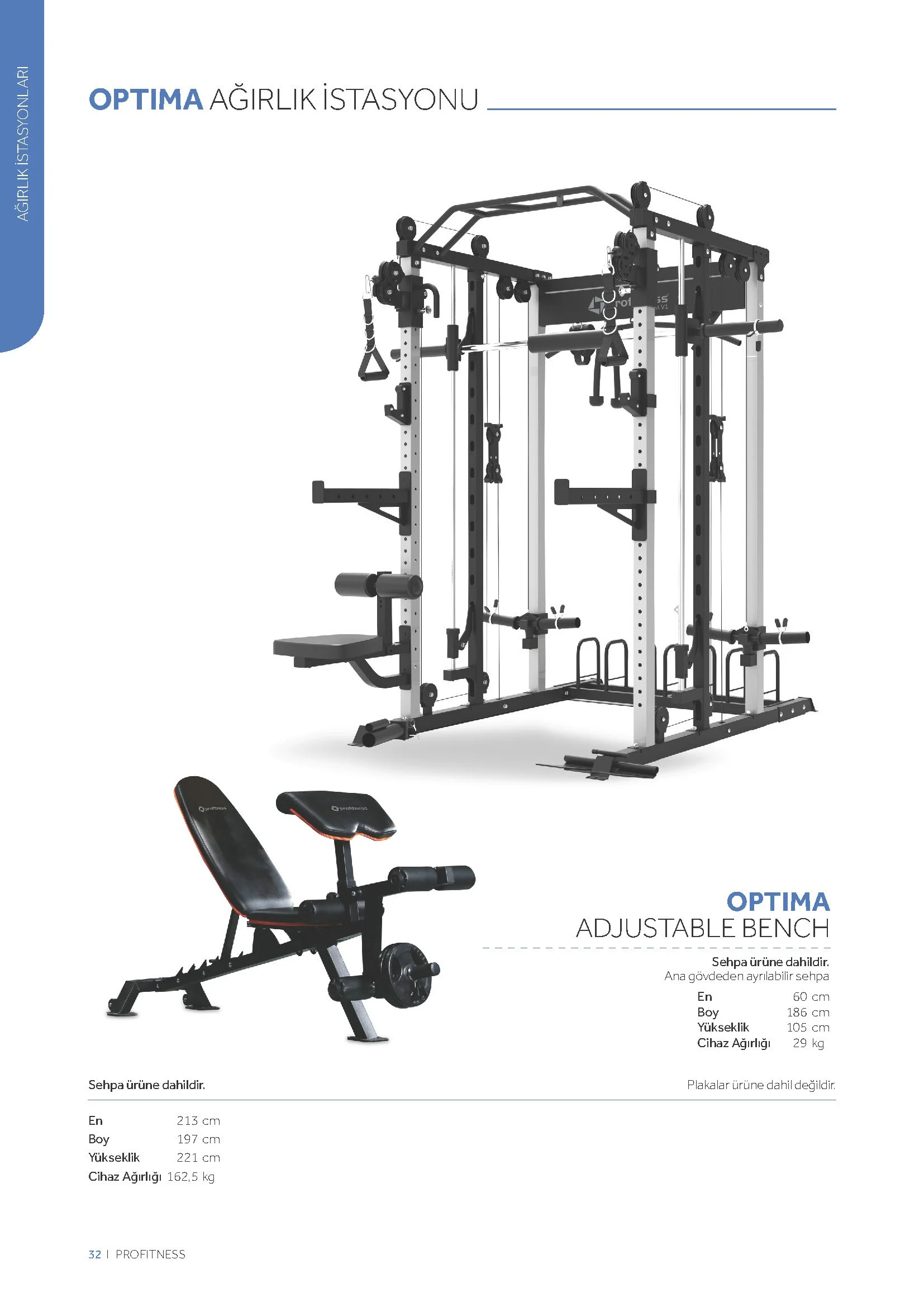 Profitness Optima Çalışma İstasyonu