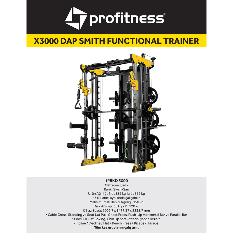 Profitness X3000 Dap Smith Functional Trainer