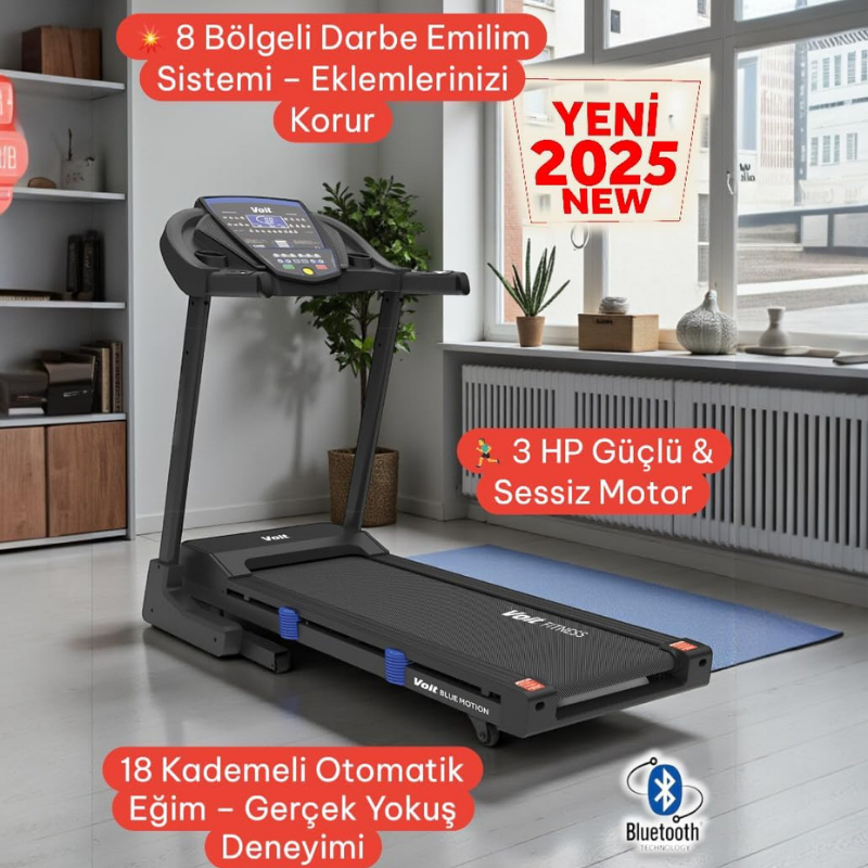 Voit Blue Motion New Otomatik Eğimli Koşu Bandı