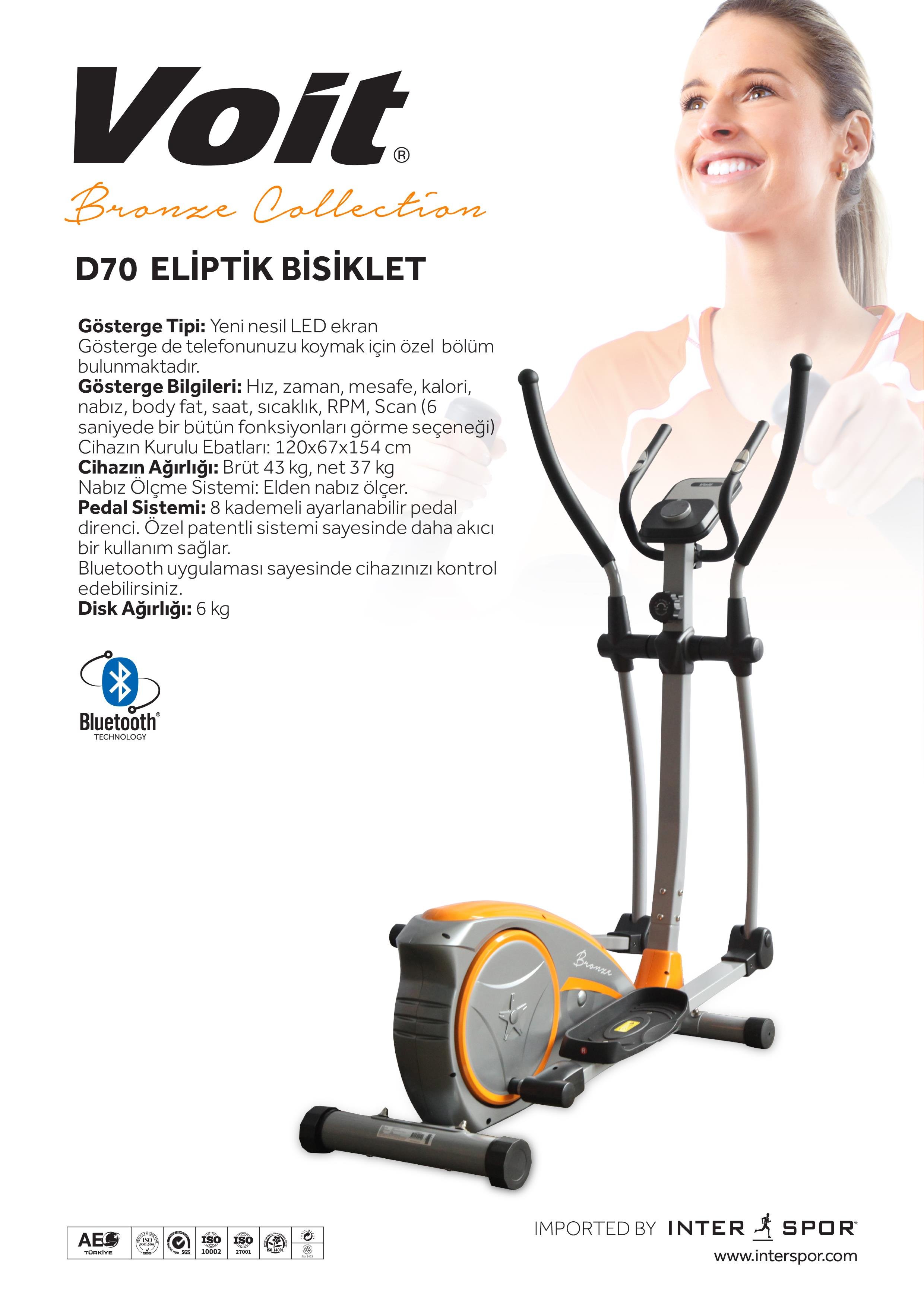 Voit D70 Bronze Collection Eliptik Bisiklet