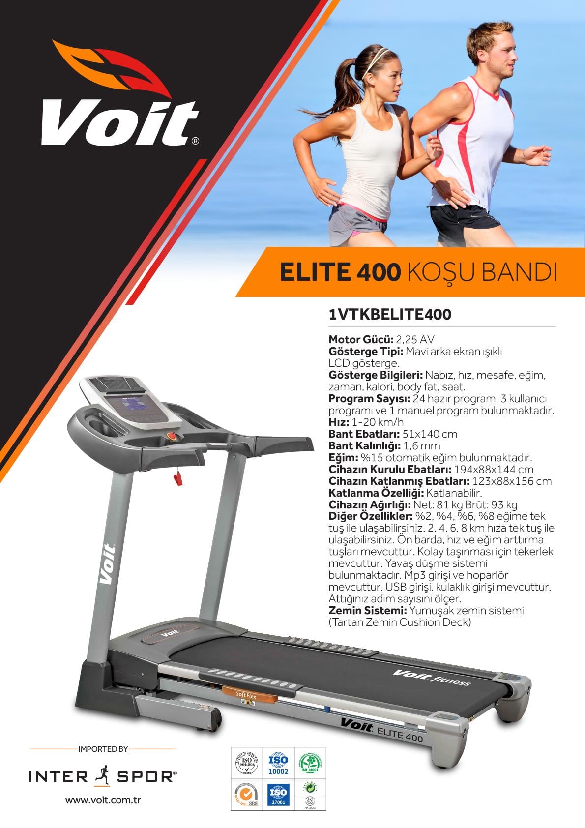 Voit Elite 400 Koşu Bandı