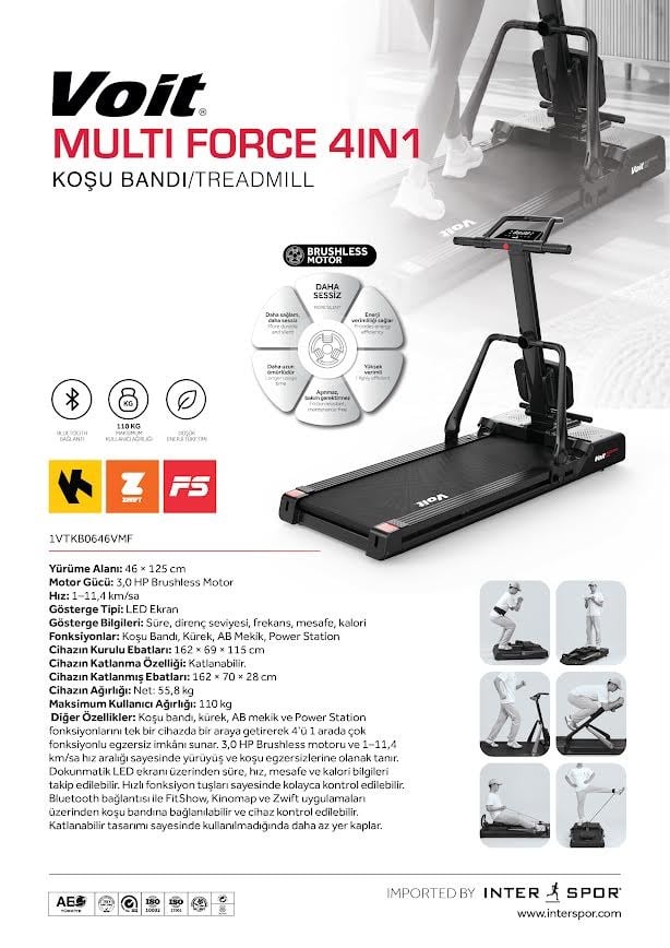 Voit Multi Force 4IN1 Koşu Bandı