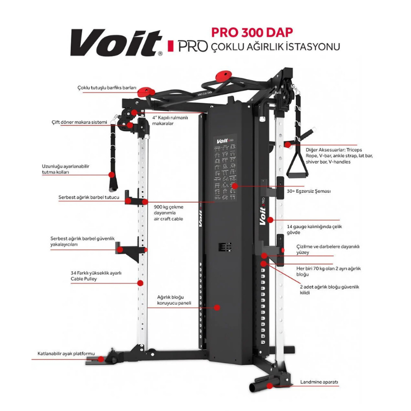 Voit PRO 300 DAP Çoklu Ağırlık İstasyonu