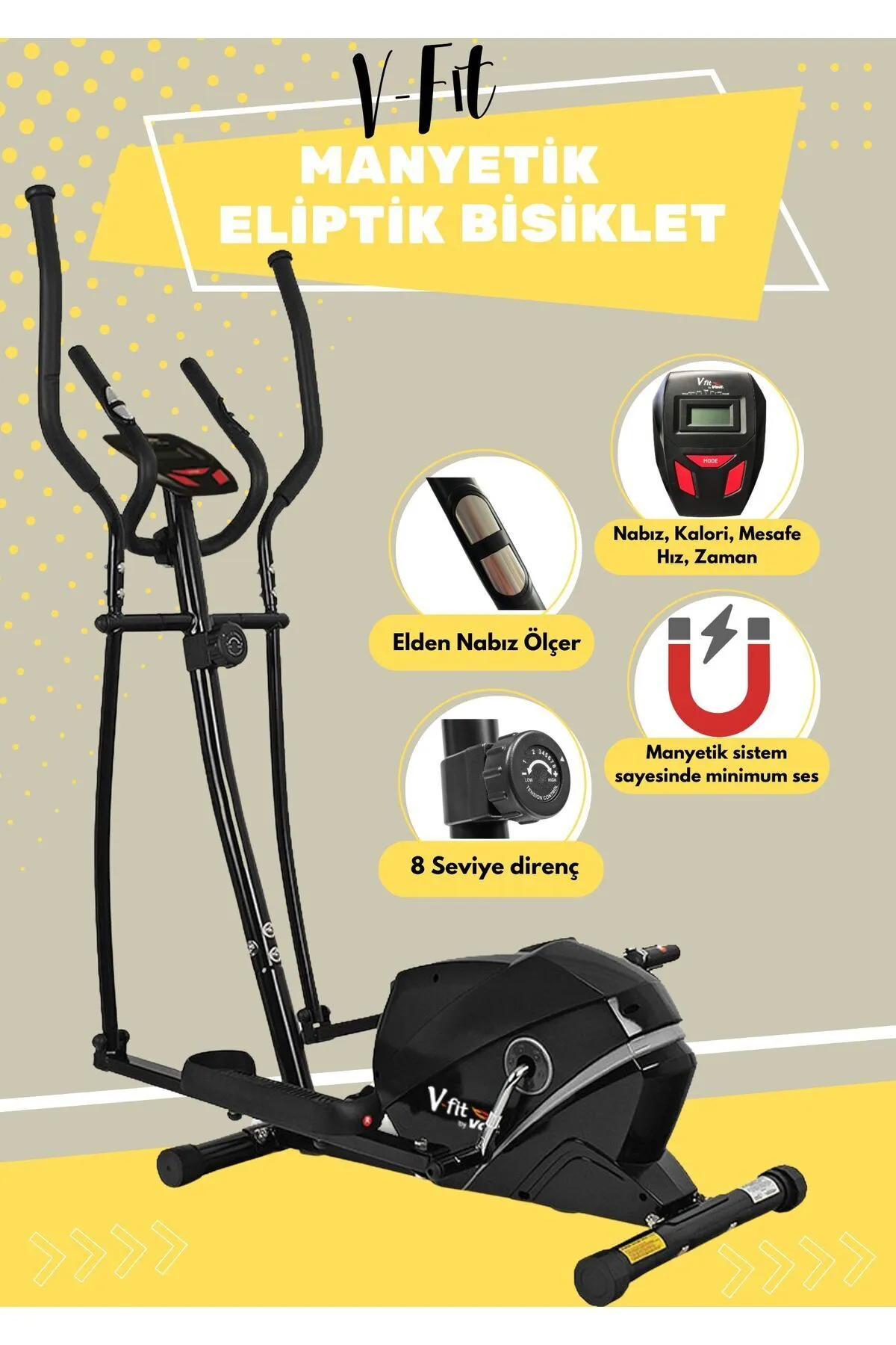 Voit V-Fit Manyetik Eliptik Bisiklet Teşhir